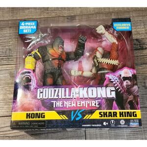 Godzilla x Kong The New Empire Kong Vs Skar King Movie New Action Figure Toys QQ